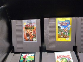 NES game lot, BAD DUDES, NINJA GAIDEN, ASTYANAX, MARIO BROS. ARCADE CLASSIC,GOLF