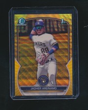 JADHER AREINAMO 2023 BOWMAN CHROME 1ST YELLOW REFRACTOR RC 23/75 #BCP-206