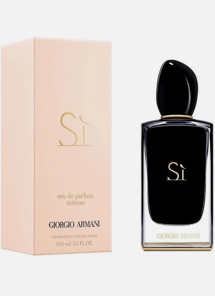 GIORGIO ARMANI Armani Si Intense Eau de Parfum Alte Schwarze Version 100 ml Neu