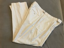 Vintage Polo Ralph Lauren Ivory Buckled Adjustable Waist Chino Pants Men's 36x28