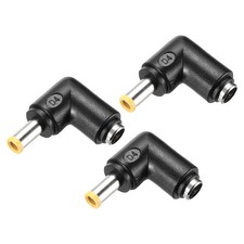 3 Pcs DC Power Adapter90 Degree F/M 5.5x2.1mm to 5.0x 3mm with 1.2 Inch Wire