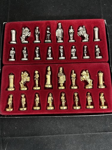 Manopoulos Greek Chess Set High Quality Metal Pieces Used with Board K5 - Picture 5 of 6