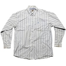Cinch Men's Large Striped Western Shirt Made in USA 100 Cotton