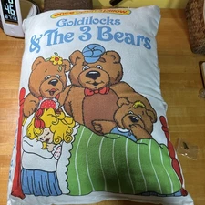 Once Upon A Pillow Goldilocks & The Three Bears Story Book Plush Book