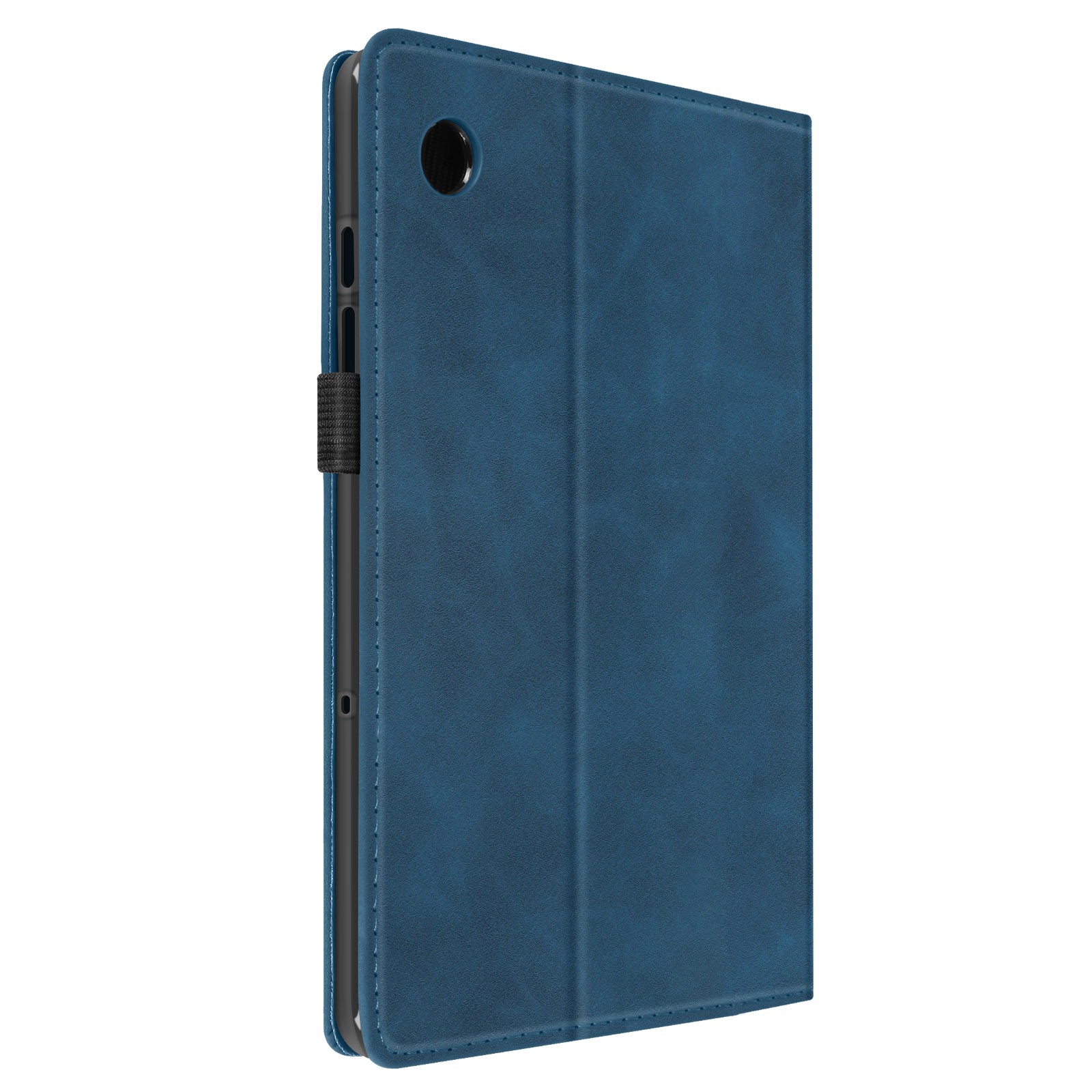 Étui Galaxy Tab A9 Plus portefeuille bleu marine avec support vidéo ajustable