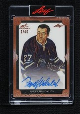 2021-22 Leaf Art of Hockey Bronze 3/40 Frank Mahovlich #BA-FM1 Auto HOF 8q5