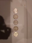 Franklin Half Dollar Circulated Lot of 5