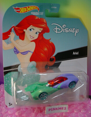 Hot Wheels Ariel Little Mermaid 1/64 Diecast Car - Disney 100th Anniversary Collectible Vehicle