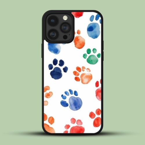 vector art little dog paw For iPhone 14 15 11 12 13 Pro X XS XR Max Metal - Zdjęcie 1 z 200