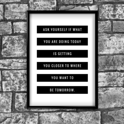 Demandez Vous Goals Motivation Inspiration Love Positive Citation Poster Wall Ebay