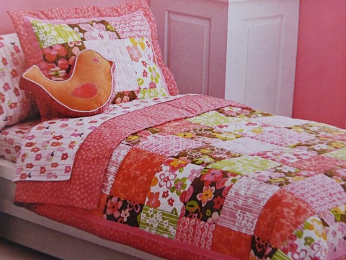 5 pc Circo Birdhouse Blossom Full Quilt and Sheet Set NIP - Picture 4 of 15