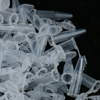 500 Pcs 1.5ml Plastic Micro Centrifuge Test Tube Vial Graduated
