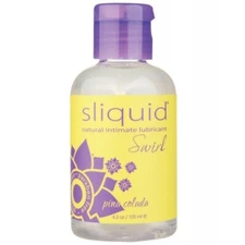 Sliquid Naturals Swirl Lubricant - 4.2 oz Pina Colada
