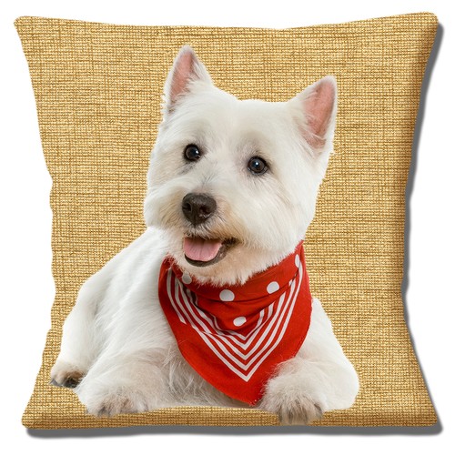 west highland terrier cushion