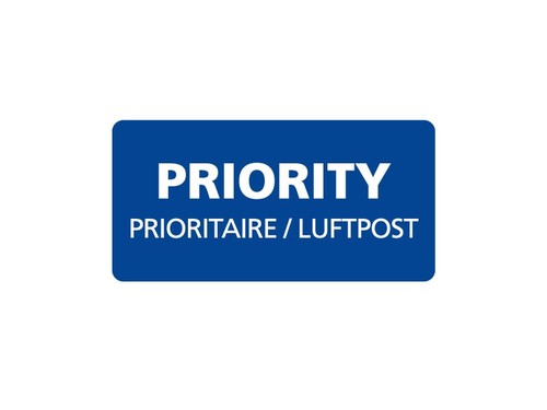 10-500 Stück PRIORITY- LUFTPOST Sticker, Aufkleber - PRIORITAIRE - Par AVION NEU - Bild 2 von 3