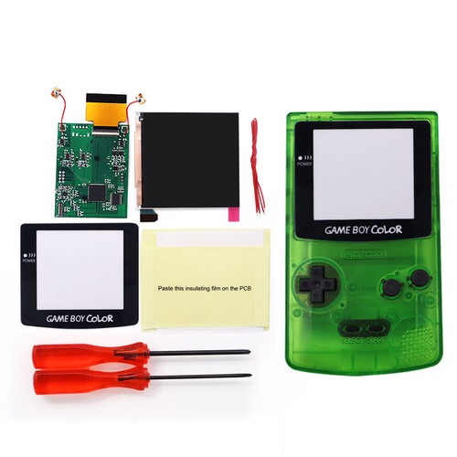 Logo Color Change Q5 IPS Backlight LCD Screen für GameBoy Color - W/Pre-cut Shel - Picture 27 of 34