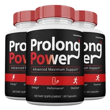 Prolong Power Capsules for Men, Max Strength Male Supplement Pills (3 pack)