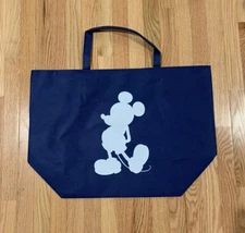 Disney Store Mickey Mouse XLarge Reusable Shopper Tote Shopping Bag Lightweight!