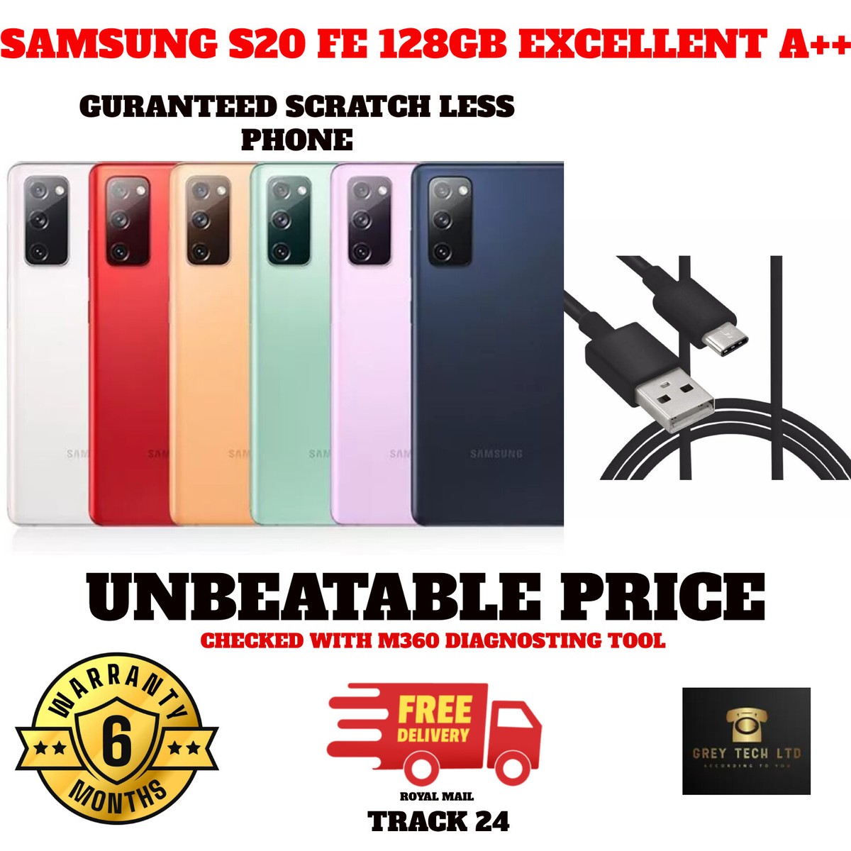 Samsung Galaxy S20 FE 5G 128GB -ALL-COLOUR- ANDROID -Unlocked