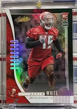 2019 PANINI ABSOLUTE DEVIN WHITE ROOKIE, #190, SPECTRUM GREEN SERIAL#01/25, BUCS