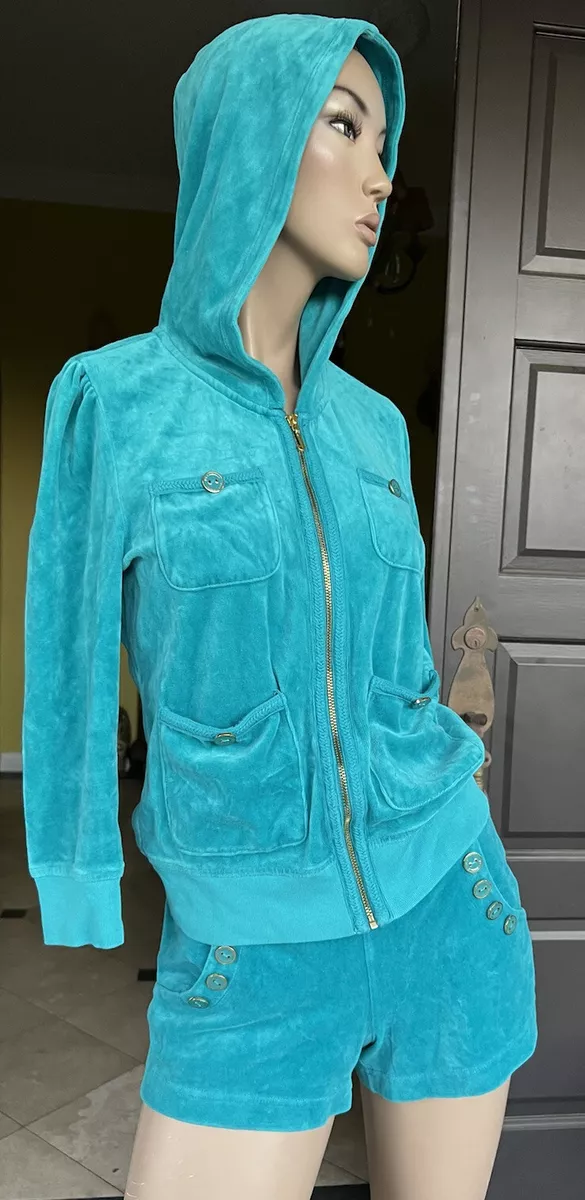 Velour tracksuit cheap blue