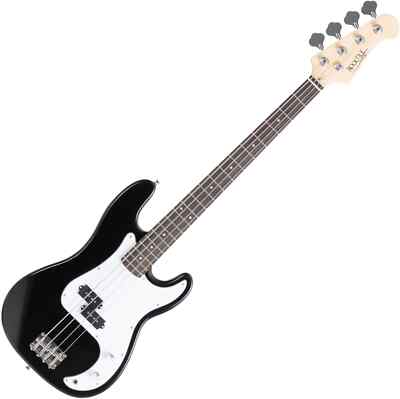Rocktile E-Bass Einsteiger Split Coil Pickup 22 Bünde 4 Saiten schwarz Volume