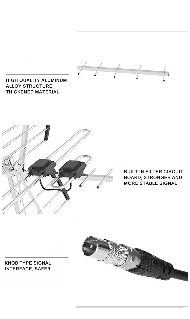 Outdoor Digital TV Antenna Aerial UHF VHF FM AUSTRALIAN Signal