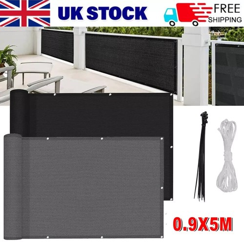 5M Garden Privcy Screen Netting Fence Balcony Shade Windbreak Shade Screening UK - Bild 4 von 13