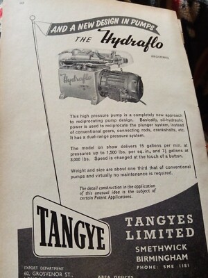 Da12a Ephemera Ingenieurwerbung 1959 Tangyes Ltd Smethwick 