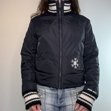 Y2k Miss Sixty Snow Knit Puffer Coat