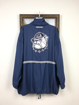 Vintage Georgetown Hoyas Starter Full Zip Jacket Blue Ncaa Rare
