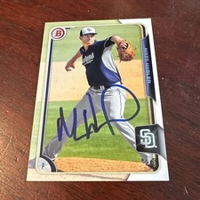 2015 Bowman #BP83 Matt Wisler On Card Autograph