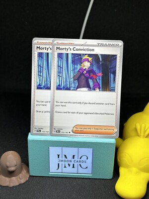 2x Morty's Conviction 155/162 x2 - Temporal Forces - Pokemon TCG Playset - NM/M