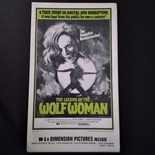 1977 Original "Wolf Woman" Advertising Movie Pressbook Poster - One Sheet