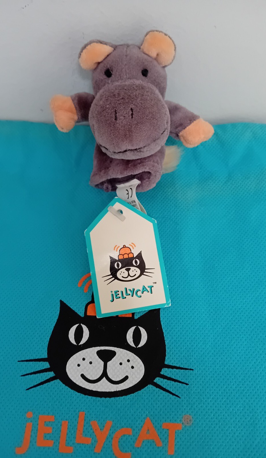 Jellycat I Am A Jolly Jungle Hippo Finger Puppet for sale online eBay