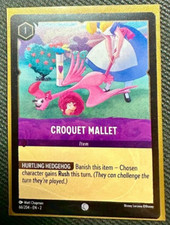 Croquet Mallet 66/204 Disney Lorcana Rise of the Floodborn Item Card Common FOIL