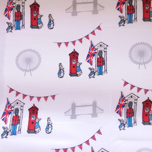 Beatrix Potter Peter Rabbit in London Digital Cotton Fabric Per 50cm - Picture 13 of 47