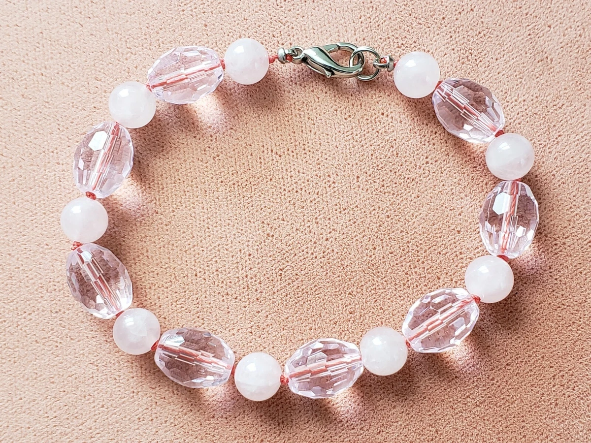 Rose quartz bracelet best sale ebay