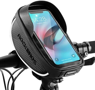 ROCKBROS Handyhalterung Tasche Fahrrad Halterung Handy Halter Lenkertasche Wasserdicht
