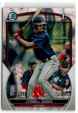 2023 Bowman Chrome Prospects Lava Refractor Lyonell James 297/399 Boston Red Sox