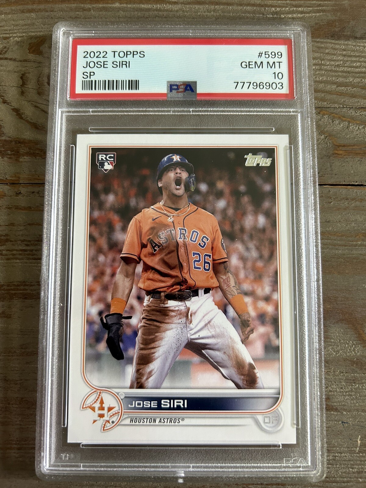 2022 Topps Series 2 JOSE SIRI Rookie RC Image Variation SP Gem Mint PSA 10 FRESH