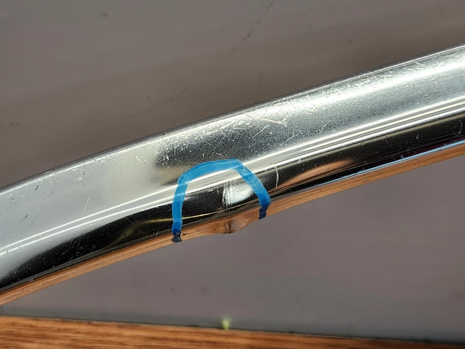 ✅82-88 OEM BMW E28 528e 535 puerta trasera lado pasajero exterior cubierta cromada* Foto 3 de 4