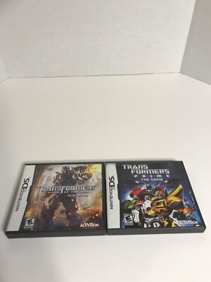 Vintage Activision Nintendo DS Transformers Dark Of The Moon/Prime The Game Lot 