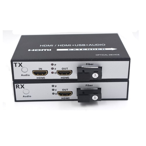 HDMI over Fiber optic Media Converters 1080P SC Single fiber up 20Km - 第 2/8 張圖片