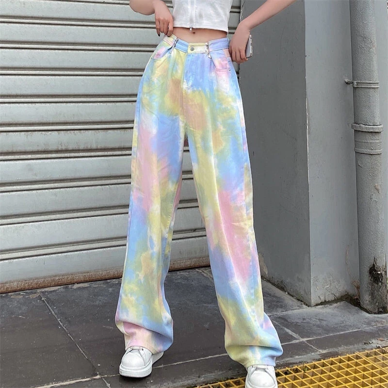 Rainbow pants shop for girls