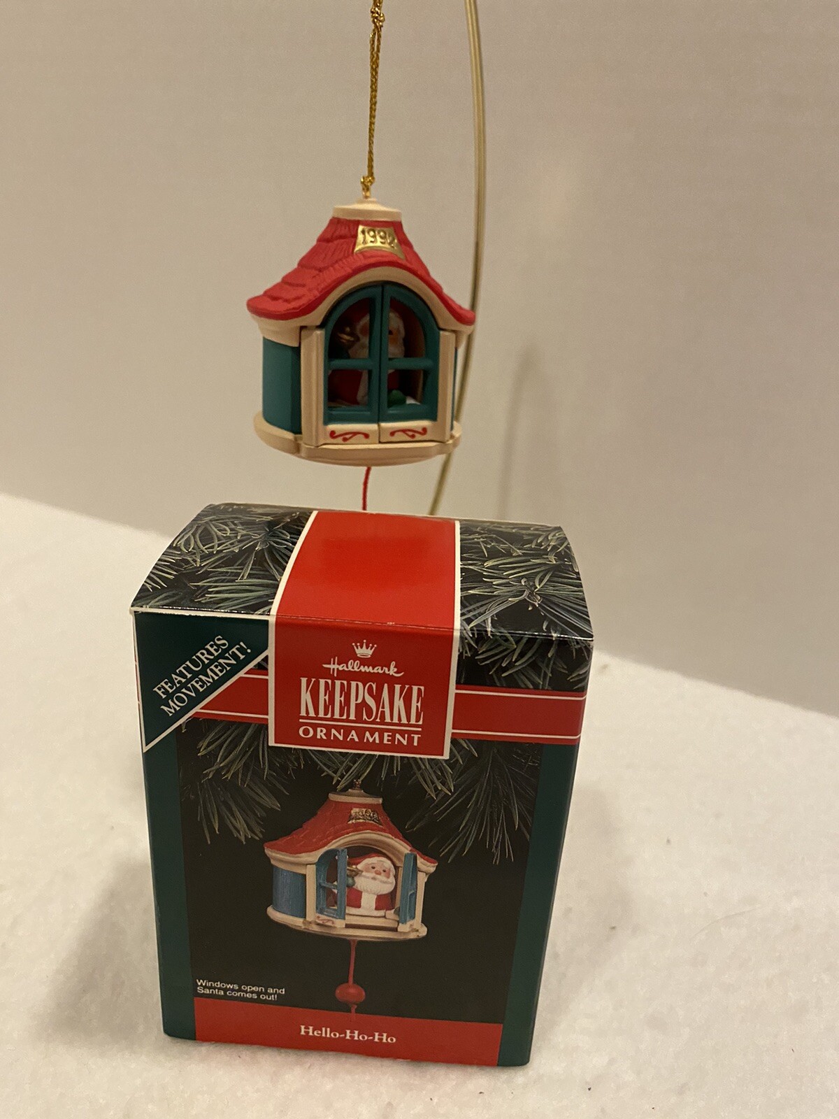 1992 Hallmark Keepsake Hello-Ho-Ho Christmas Ornament MIB