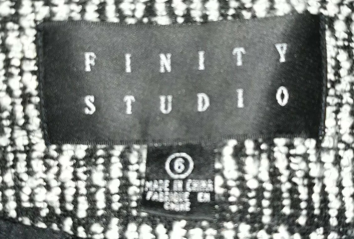 Finity Studio Tweed Button Jacket Womans Size 6 B… - image 6