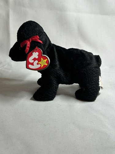 Ty Beanies Babies Collection GIGI Poodle Black Dog Dob 4/7/98 Tush Tag 1998 - Picture 2 of 7