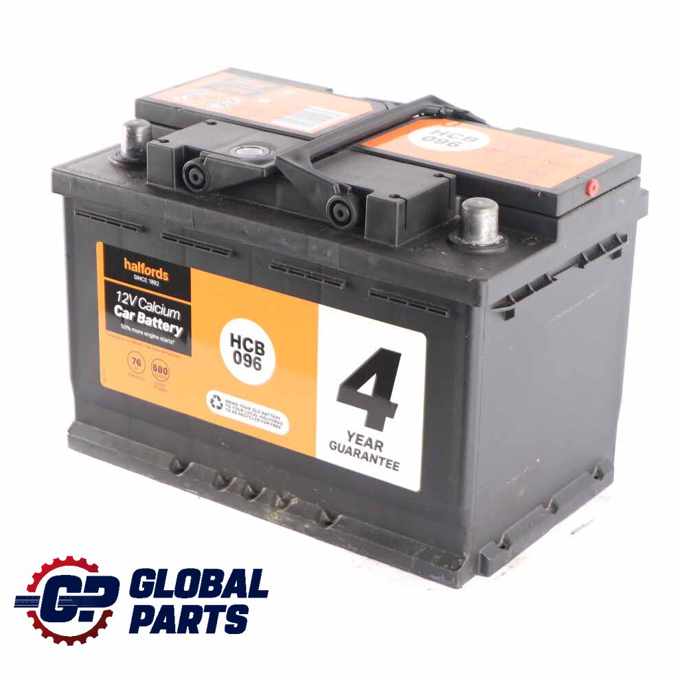 Halfords 12V Calcium Accumulator Battery 76Ah 680A HCB096 eBay