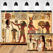 9x6ft Ancient Egyptian Scroll Backdrop Egyptian Mural Photography Background ...